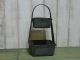Vintage Reproduction Weathered Galvanized 2 Tier Metal Tote Primitives photo 2