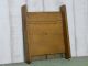 Primitive Early Wooden Towel Holder Mustard Painted Rusty Wire Primitives photo 2