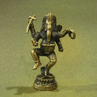 Elephant God Ganesha Ganesh Knowledge Unique Hindu Thai Amulet photo