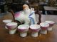 Chinese 7 Pc Sake Set Man On Peach Blossom Porcelain Nr Teapots photo 11