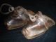 Pair Of Spanish Or French Cowherd 19th Century Wood Iron & Leather Stirrups Primitives photo 5