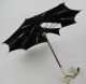 Antique Carriage Parasol Umbrella Wood And Bone Handle Small 13 1/4 