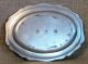 Antique Small 1910s - 1920s Solid Pewter Vanity Tray Hallmarked France Metalware photo 2
