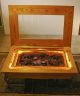 Custom Wood Coffee Table Hand Carved Vietnamese Mahogany Carved Figures photo 1
