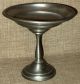 Small Vintage 1930s Solid Pewter Fruit Compote Metalware photo 2