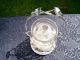 Vintage Crystal & Silver Plate Sugar Jam Caddie 