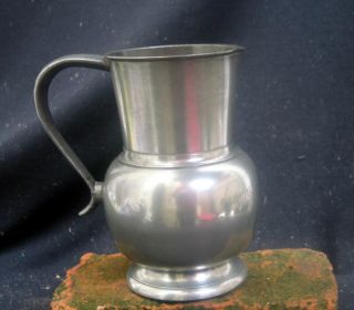 Top Quality Antique Pewter Jug,  19th.  Century photo