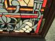 51358 Stained Glass Leaded Window With Jewels In Wood Frame 1940-Now photo 5