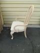 51354 Set 6 Decorator White Wash Dining Room Chairs Chair S Romantic Shabby Post-1950 photo 11