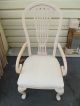 51354 Set 6 Decorator White Wash Dining Room Chairs Chair S Romantic Shabby Post-1950 photo 4