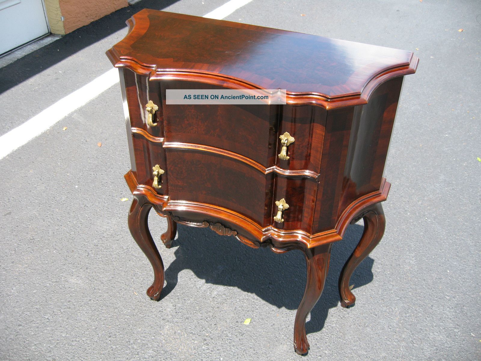 Vintage French End Table Louis Xv Commode 1800-1899 photo