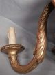 Antique Hand Carved Gilt Wood 2 Arm Wall Sconce Venetian Florentine Old World Chandeliers, Fixtures, Sconces photo 1