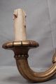 Antique Hand Carved Gilt Wood 2 Arm Wall Sconce Venetian Florentine Old World Chandeliers, Fixtures, Sconces photo 4