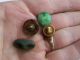 Lot Vintage Antique Glass Buttons Ab Czech Paperweight Lusters Tints Eye Rhinest Buttons photo 5
