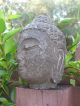 Small Antique Chinese Carved Stone Buddha Head,  3 Lb. ,  5” Buddha photo 1