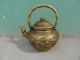 Statues Sculpture Teapot Handle Cover Copper Antique Chinese Exquisite Pots photo 3