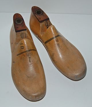 Antique Child ' S Wooden Shoe Molds photo