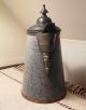 1890s Tall Dappled Grey Graniteware (enamel) & Pewter Coffee Pot (teapot) Other photo 11