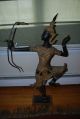 Antique Asian Diety Statue With Bow In Amazing Detail Statues photo 1