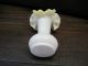 Yellow Encased Glass Ruffle Bud Vase Vases photo 2
