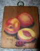 Awesome Country Cottage Hand Painted Fruit Still Life Wood Plaques Signed Cindy Other photo 3