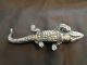 Miniature/model Of A Crocodile In Sterling Silver 800 Signed Don - Circa 1960 Miniatures photo 2