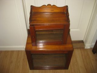 Antique 1930 ' S Wall Cabinet Spice Cabinet Storage Cabinet photo