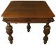 Antique Ornate Flemish Mechelen Oak Dining Table With Carved Lions & Turned Legs 1900-1950 photo 11