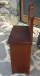 60 Year Old Child ' S Solid Cherry Wood Dresser With Mirror Bench Made 1900-1950 photo 1