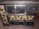 Antique Tile Front & Nickel Trim Wood Stove In Condition See It Now Tiles photo 8