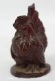Rare Chinese Amber Chrysophoron Fengshui 12 Zodiac Year Rooster Cock Statue Reproductions photo 4