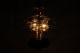 Brass & Wheel Cut Glass Colonial Pendant Light Chandelier W/ Electric Candles Chandeliers, Fixtures, Sconces photo 2