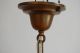 Brass & Wheel Cut Glass Colonial Pendant Light Chandelier W/ Electric Candles Chandeliers, Fixtures, Sconces photo 6
