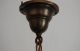 1920 ' S Spanish Revival Brass Pendant Light Fixture W/ Tassel Finial Chandelier Chandeliers, Fixtures, Sconces photo 1