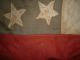 Antique 32 Star Flag - Blood Stripe/small Canton Folk Art photo 5