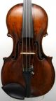 Very Old,  Antique,  Unlabeled Violin C.  1780 - Ready To Play String photo 1