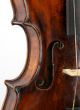 Very Old,  Antique,  Unlabeled Violin C.  1780 - Ready To Play String photo 8