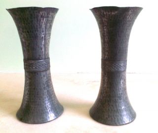 Pair Of 11th Century Pewter Monastery Chalice Goblets,  Fabulous Age And Wear, photo
