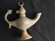 Islamic Antique Turkish Amazing Ottoman Empire Sultan Tughra Brass Oil Lamp Middle East photo 2