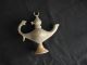 Islamic Antique Turkish Amazing Ottoman Empire Sultan Tughra Brass Oil Lamp Middle East photo 4
