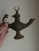 Islamic Antique Turkish Amazing Ottoman Empire Sultan Tughra Brass Oil Lamp Middle East photo 5