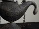 Islamic Antique Arabic Calligraphy Snake Figure Oil Lamp Middle East photo 9