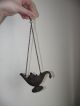 Islamic Antique Arabic Calligraphy Snake Figure Oil Lamp Middle East photo 3