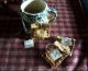 Primitive Colonial Pantry Country Conversational Tea Bag Ornies Bowl Fillers Primitives photo 1
