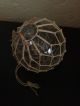 Embossed Clear Hand Blown Glass Fishing Float Pontilled With Maritime Netting Fishing Nets & Floats photo 10
