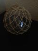 Embossed Clear Hand Blown Glass Fishing Float Pontilled With Maritime Netting Fishing Nets & Floats photo 4