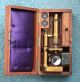 E Hartnack & Co Paris & Potsdam Antique Brass Continental Microscope W/case 1883 Microscopes & Lab Equipment photo 7