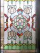 Antique American Stained Glass Window Panel 1940-Now photo 1