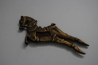 Old Vintage Hand Casted Brass Betel Nut Cutter Horse Figured Sarota photo