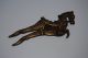 Old Vintage Hand Casted Brass Betel Nut Cutter Horse Figured Sarota India photo 2